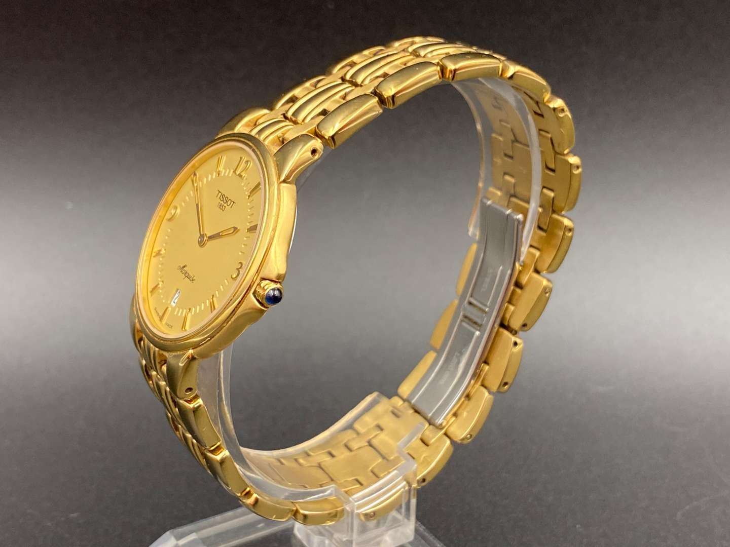 <p>TISSOT, Marquise, gilt plated wristwatch, L260</p>