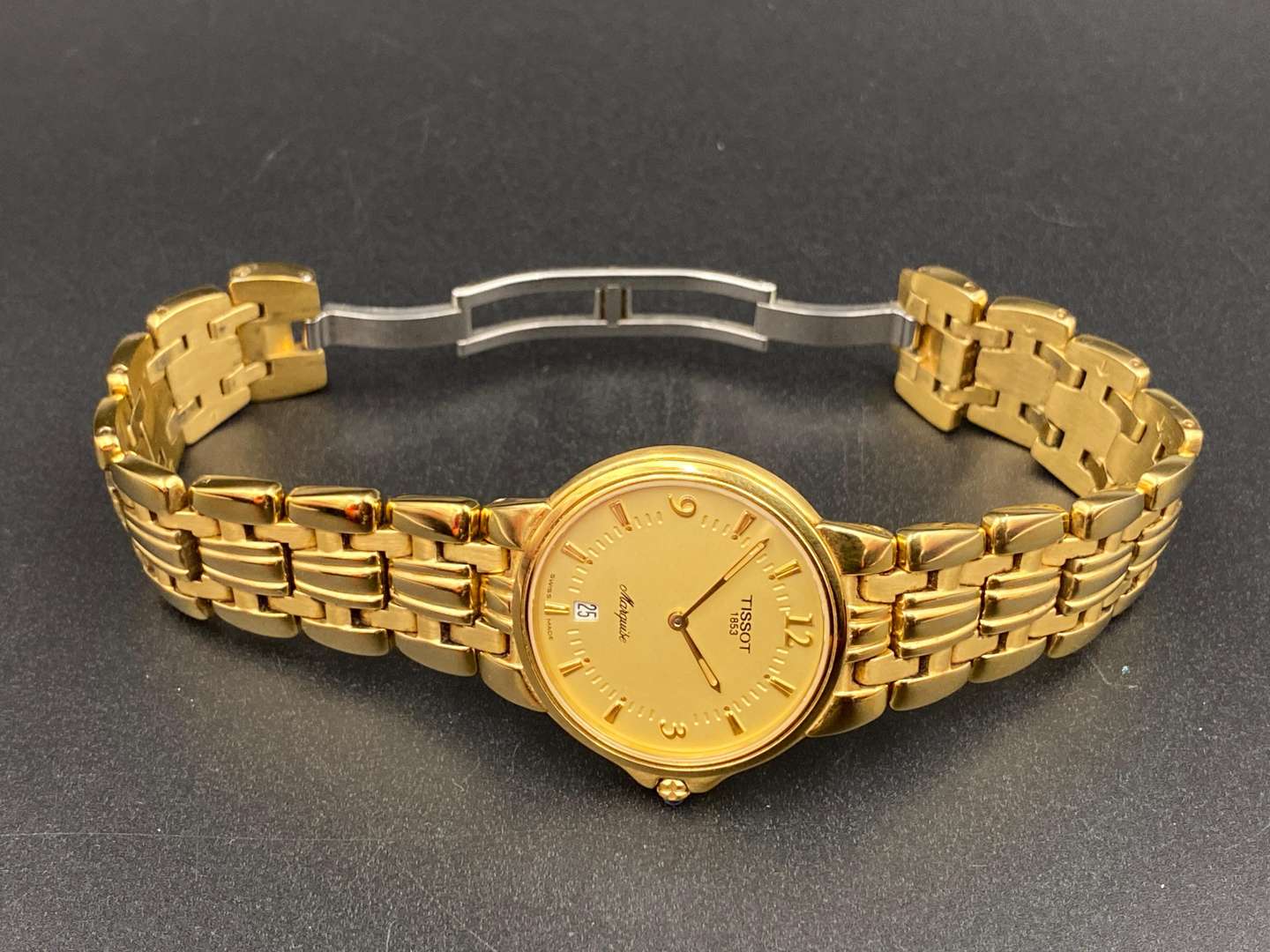 <p>TISSOT, Marquise, gilt plated wristwatch, L260</p>