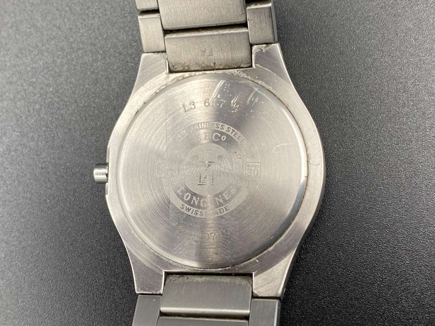 <p>LONGINES, Oposition, L3 617 4, Quartz, Stainless Steel Wristwatch&nbsp;</p>