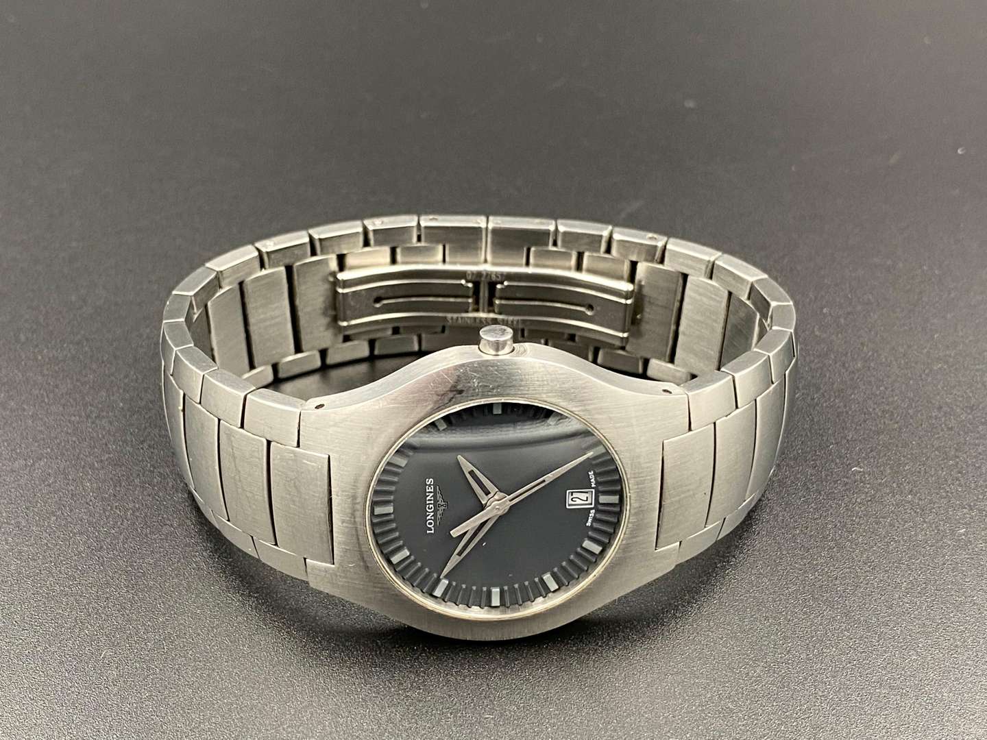 <p>LONGINES, Oposition, L3 617 4, Quartz, Stainless Steel Wristwatch&nbsp;</p>