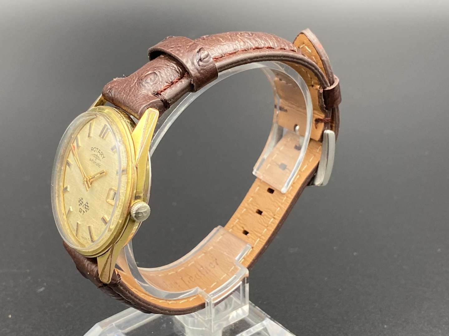 <p>ROTARY, GT, gold plated automatic centre seconds calendar wristwatch,</p>