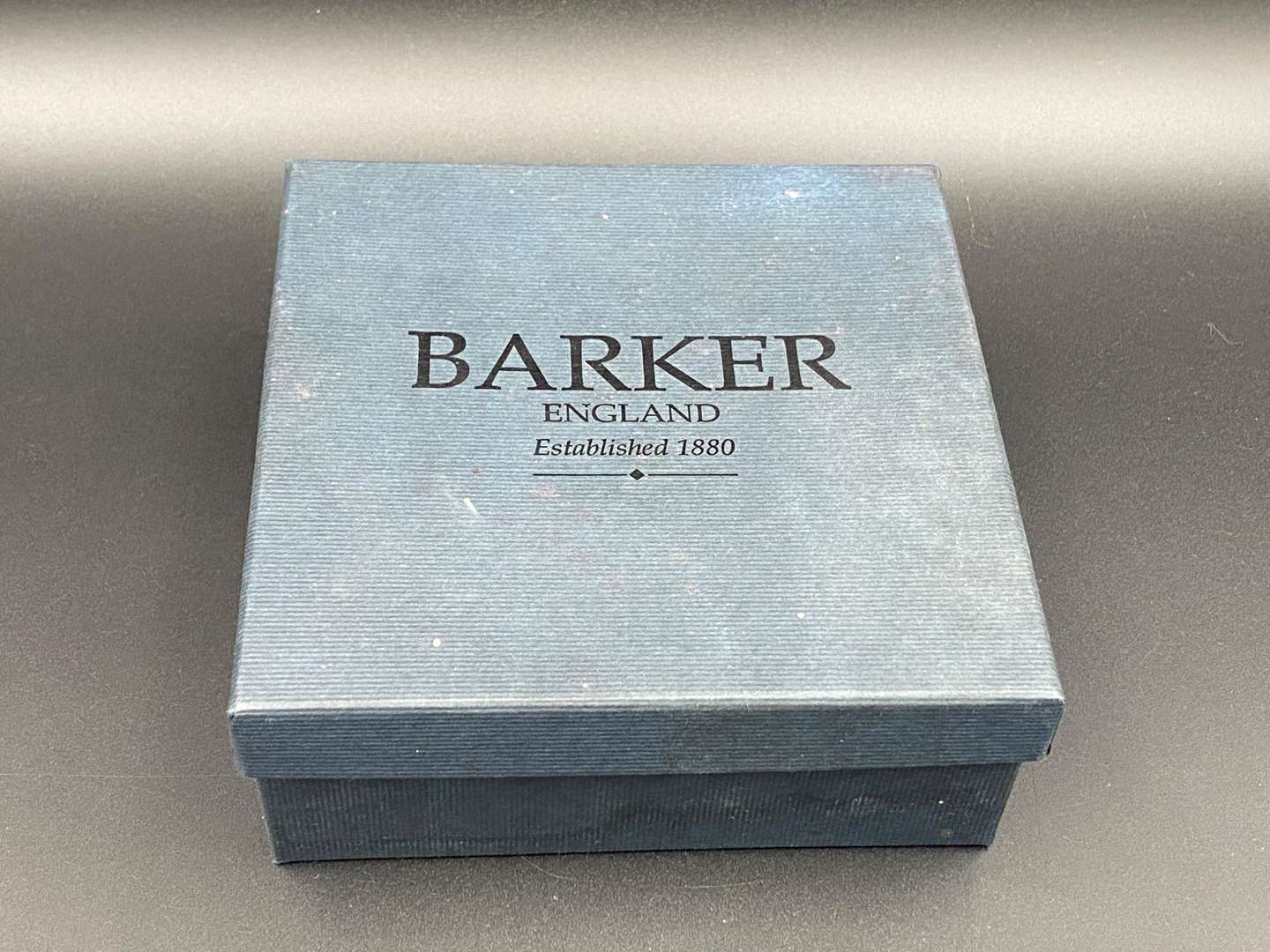 <p>BARKER, a brown suede leather belt</p>