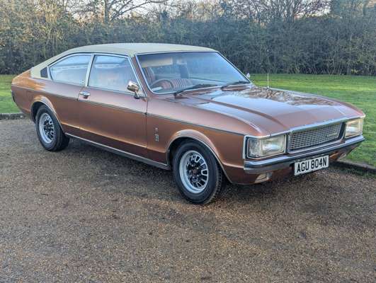Miniature Voiture Ford Granada Coupé MKI 1975 Beige, NEO 49575, 1:43