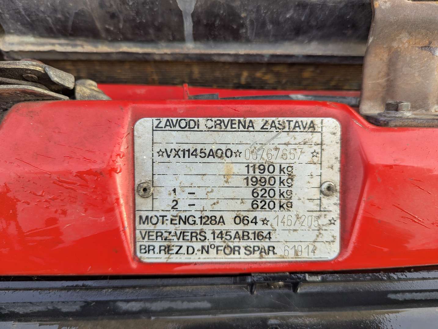 <p>1991 ZASTAVA YUGO 55 LHD</p>