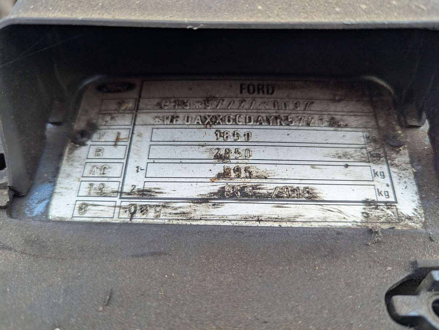 <p>2000 FORD FOCUS 1.8 ZETEC</p>