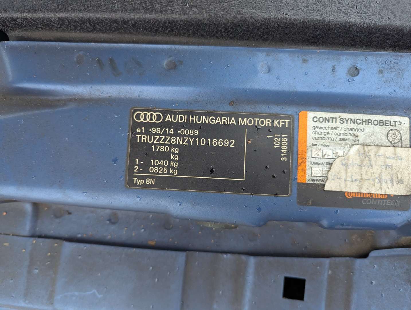 <p>1999 AUDI TT QUATTRO 225 BHP</p>