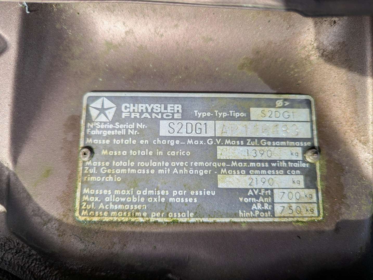 <p>1979 TALBOT HORIZON LS</p>