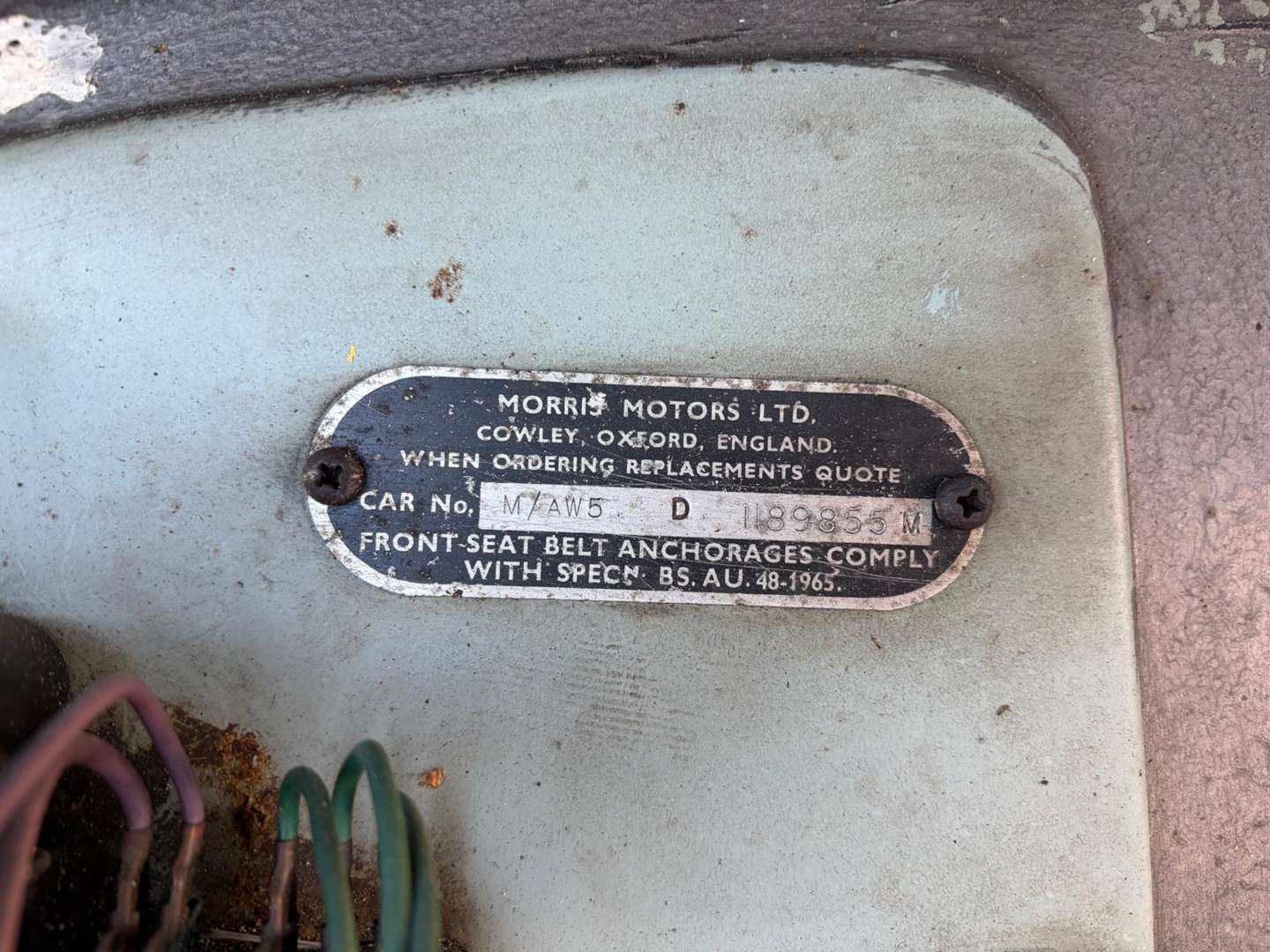 <p>1967 MORRIS MINOR 1000 TRAVELLER</p>