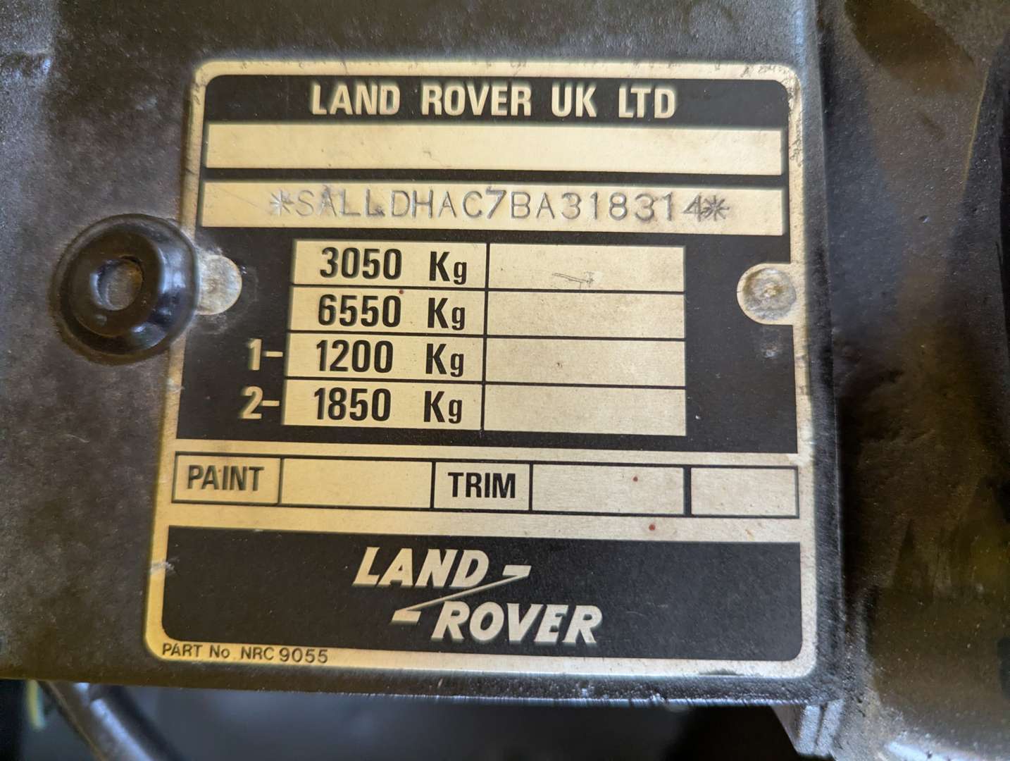 <p>1988 LAND ROVER DEFENDER 110</p>