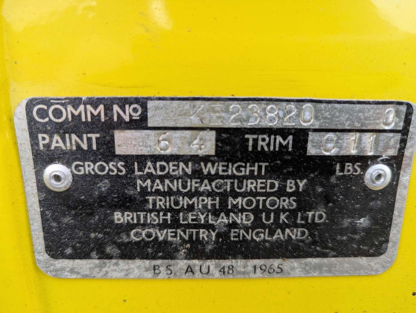 <p>1973 TRIUMPH GT6 MKIII</p>