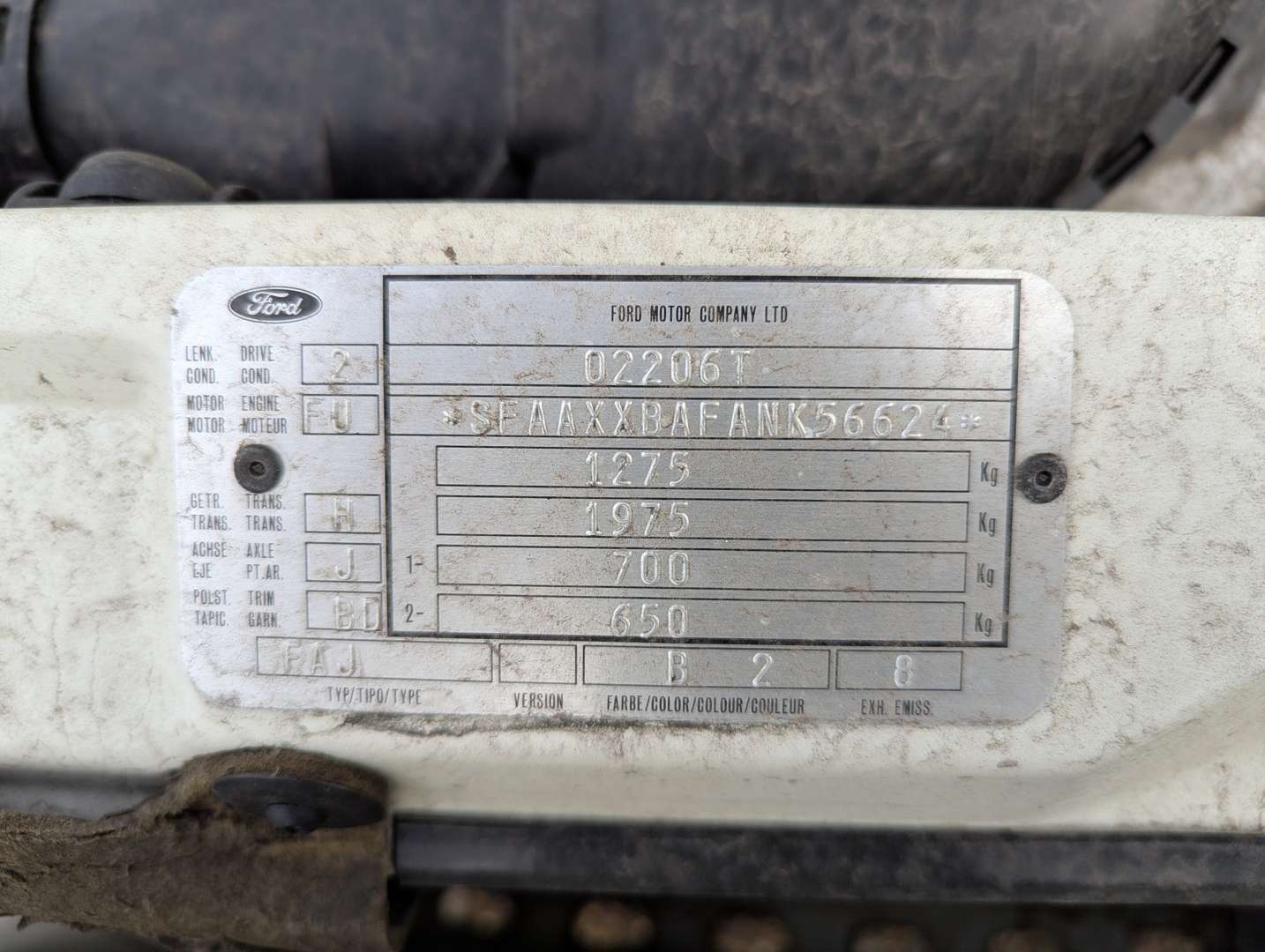 <p>1993 FORD FIESTA FREESTYLE</p>