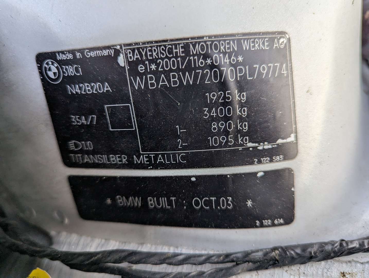 <p>2003 BMW 318CI E46 SPORT CONVERTIBLE</p>