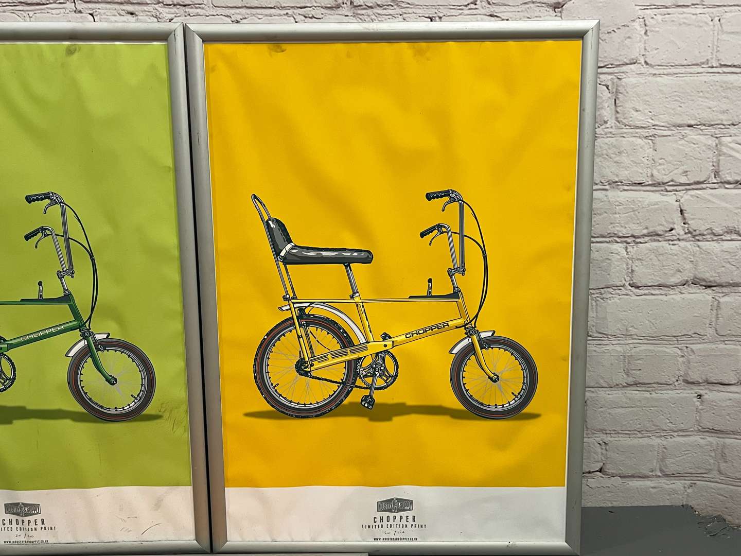 <p>Three Framed Raleigh Chopper Limited Edition Prints&nbsp;</p>