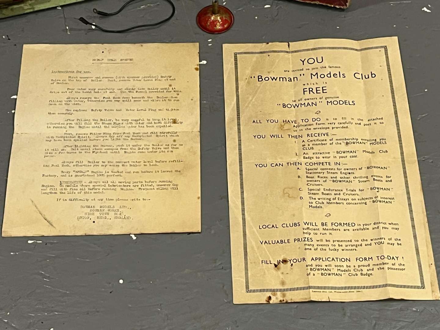 <p>Boxed Bowman Model Steam Stationary Engine&nbsp;</p>