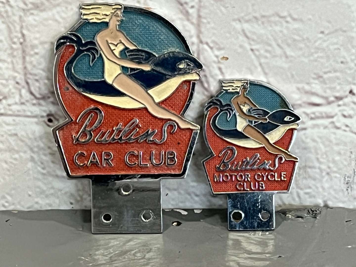 <p>Butlins Car and Motorcycle Club Badges</p>