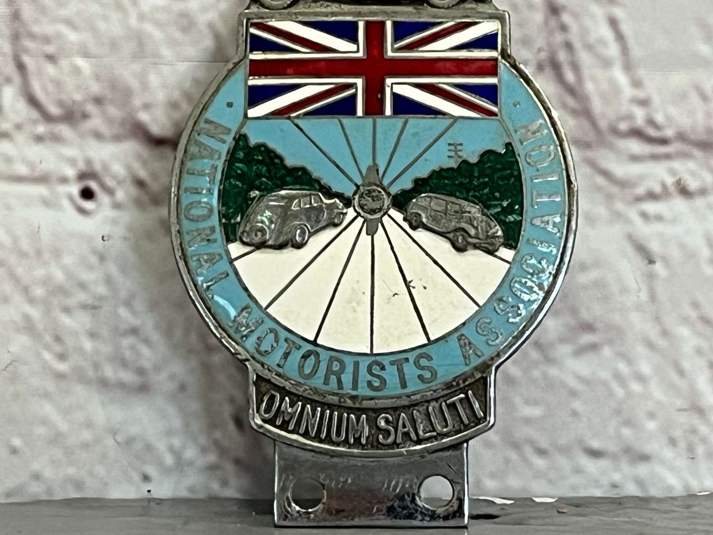 <p>Collins of London National Motorists Association Enamel Car Badge&nbsp;</p>