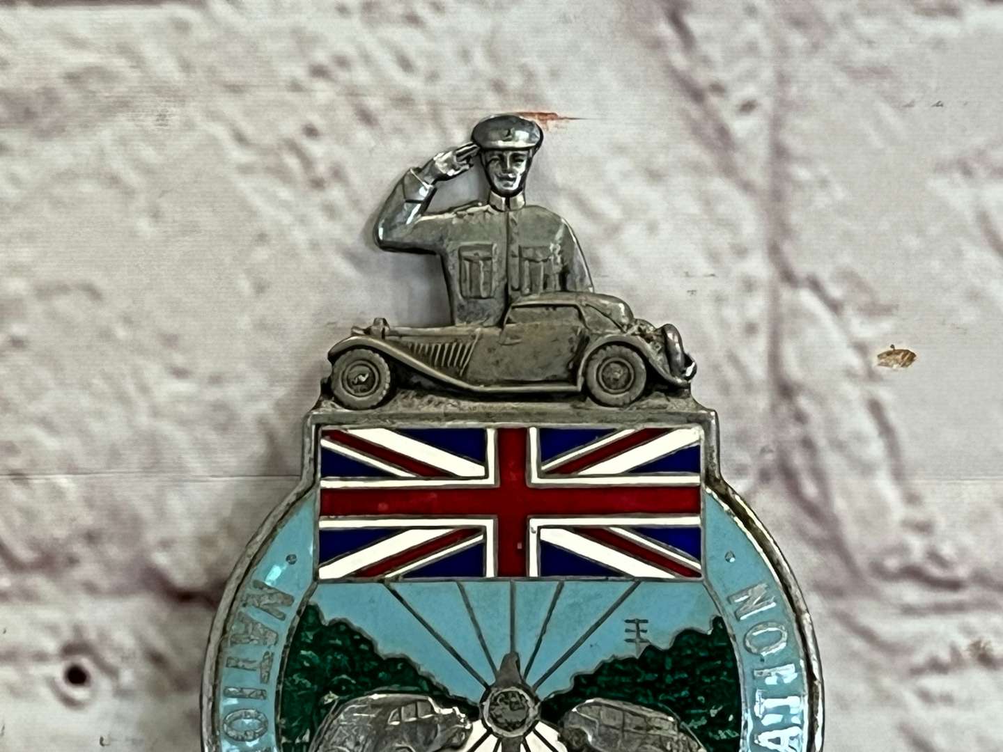 <p>Collins of London National Motorists Association Enamel Car Badge&nbsp;</p>