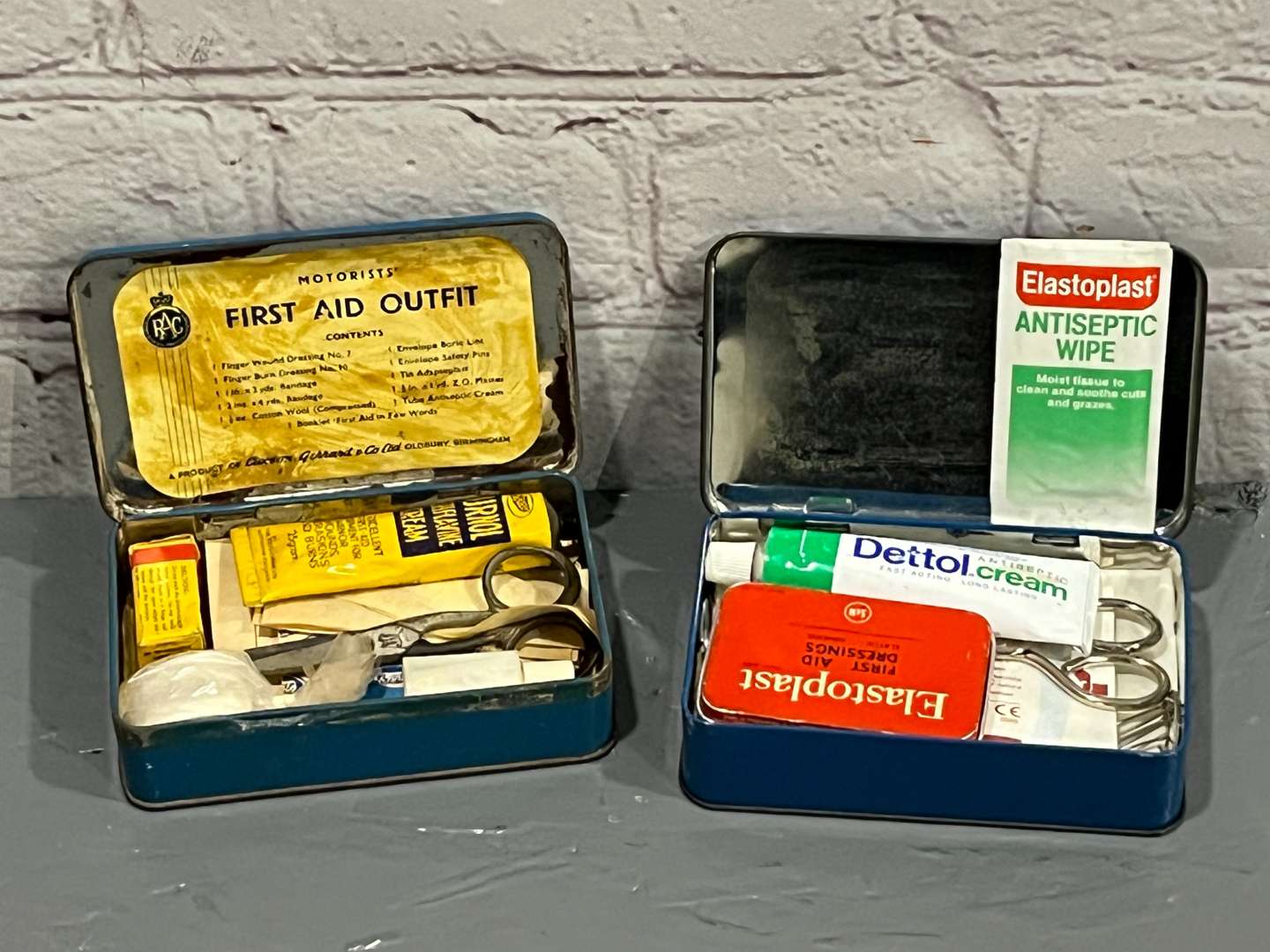 <p>Two First Aid Tins and Contents</p>