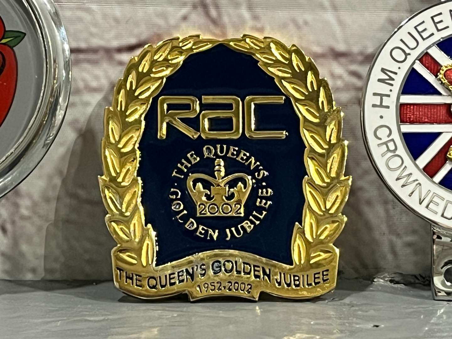 <p>Three RAC Car Badges&nbsp;</p>