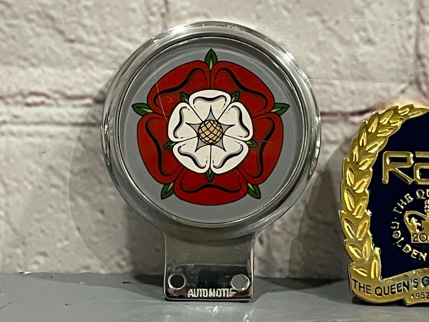 <p>Three RAC Car Badges&nbsp;</p>