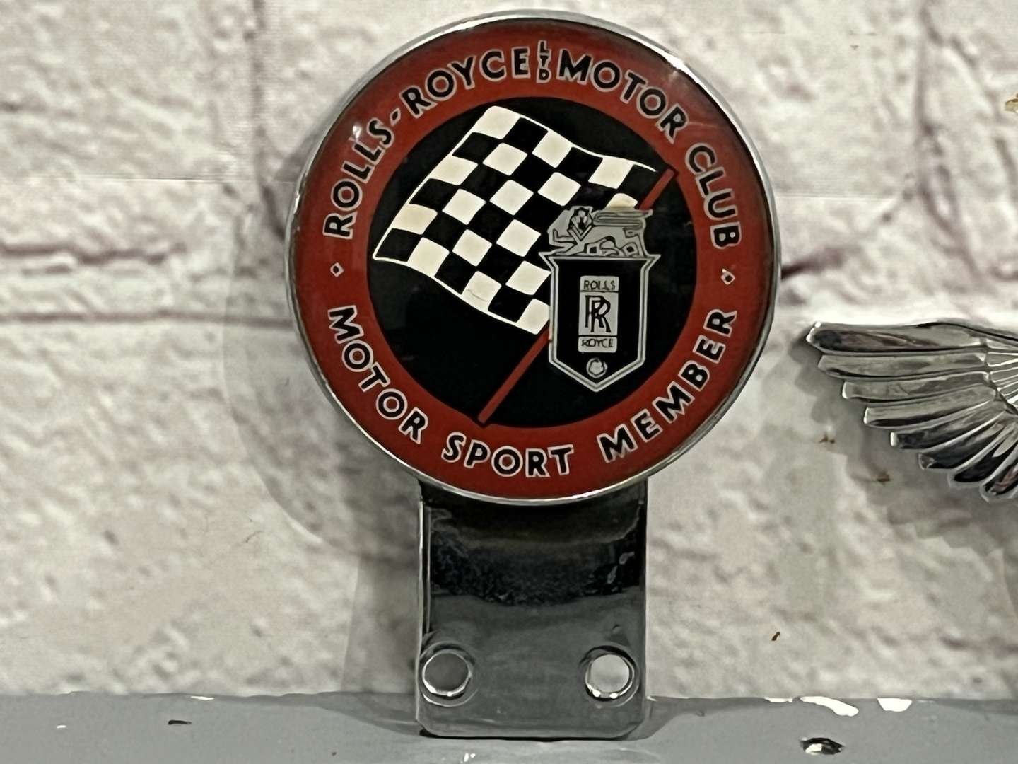 <p>Three Rolls Royce Car Badges&nbsp;</p>