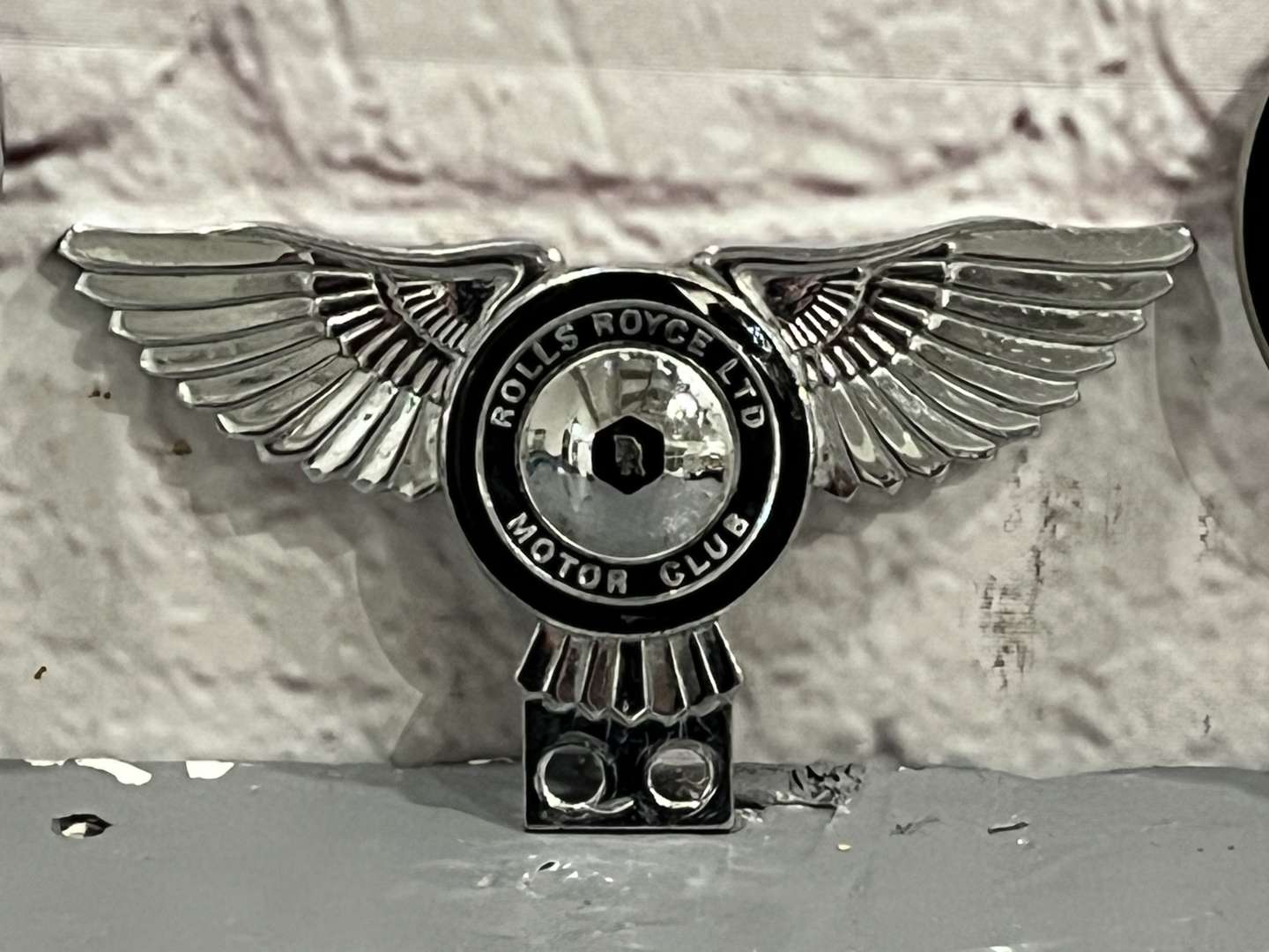 <p>Three Rolls Royce Car Badges&nbsp;</p>