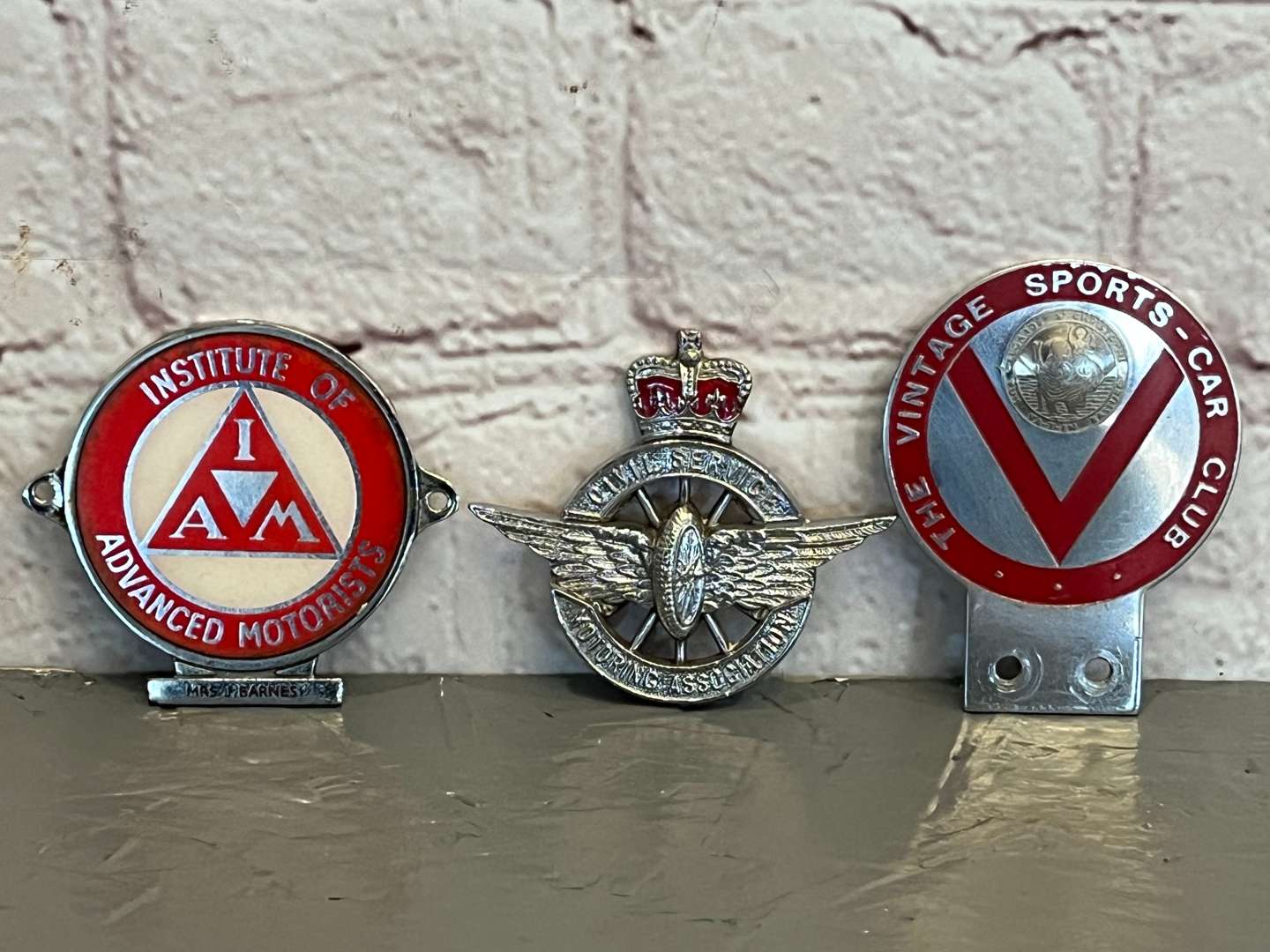 <p>Civil Service Motoring Association, Vintage Sports Car Club and Advanced Motorist Car Badge (3)&nbsp;</p>