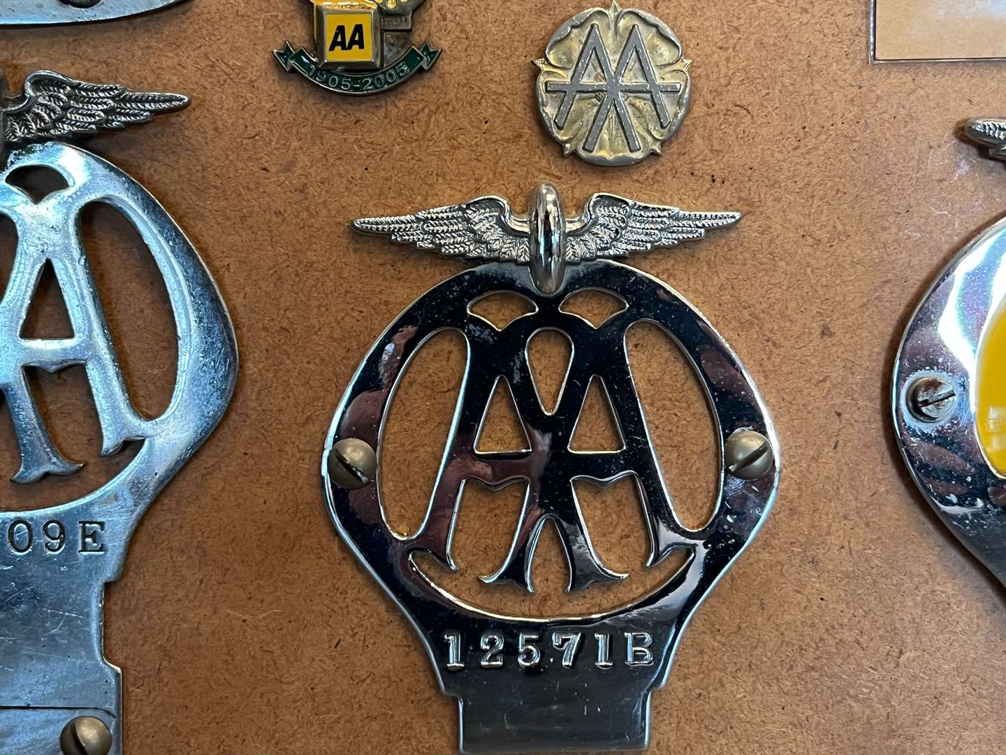 <p>Ten Framed AA Badges, To Include Stenson Cooke Etc</p>