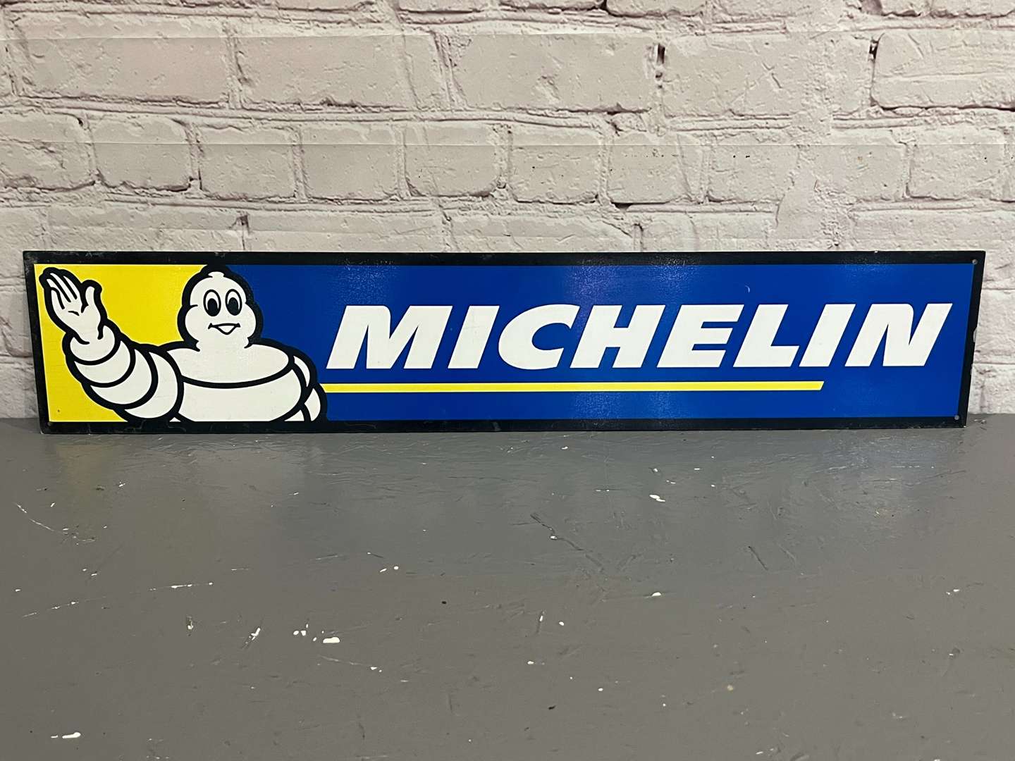 <p>Michelin Waving Man Metal Sign</p>