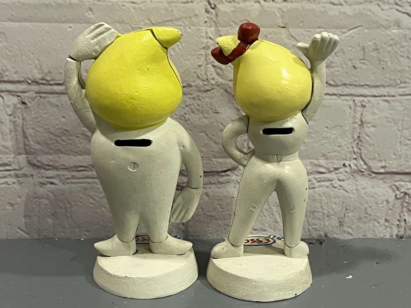 <p>Mr and Mrs Drip Cast Iron German Money Boxes</p>