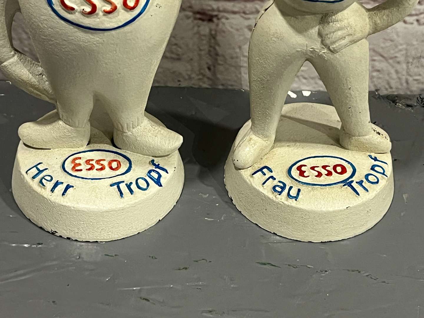 <p>Mr and Mrs Drip Cast Iron German Money Boxes</p>