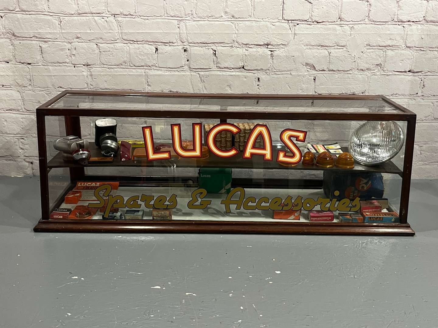 <p>Lucas Made Display Car and Assorted Parts&nbsp;</p>