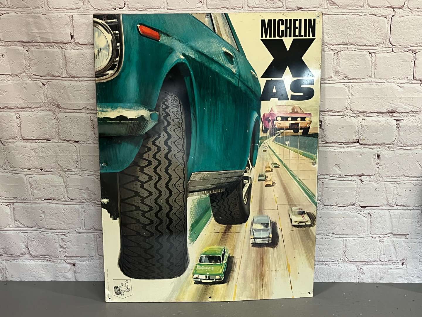 <p>Michelin XAS Tyres Tin Sign</p>