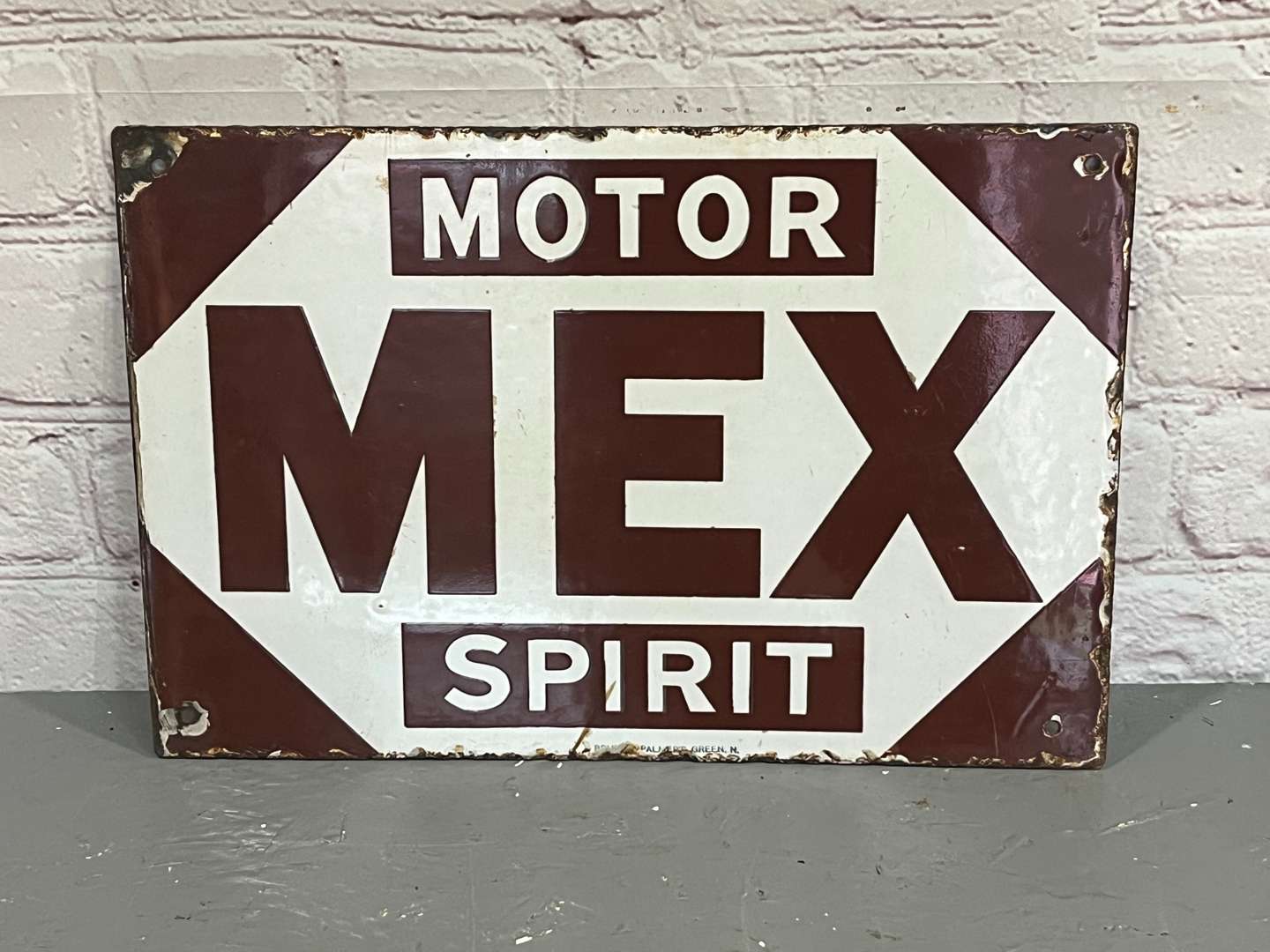 <p>Motor Mex Spirit Enamel Sign</p>