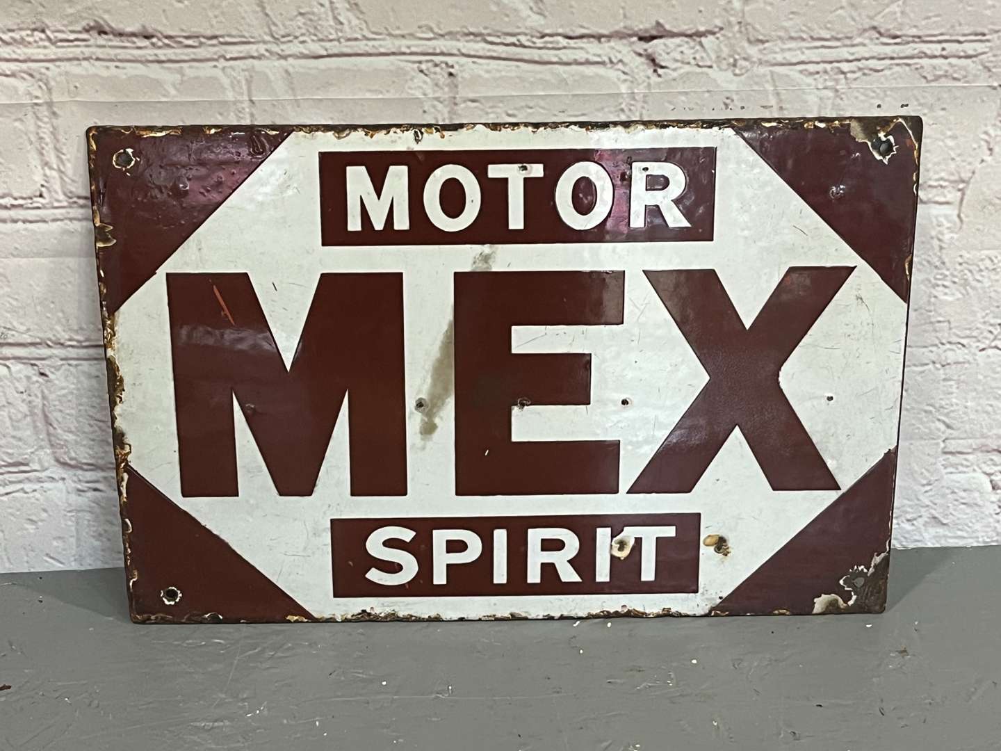 <p>Motor Mex Spirit Enamel Sign</p>