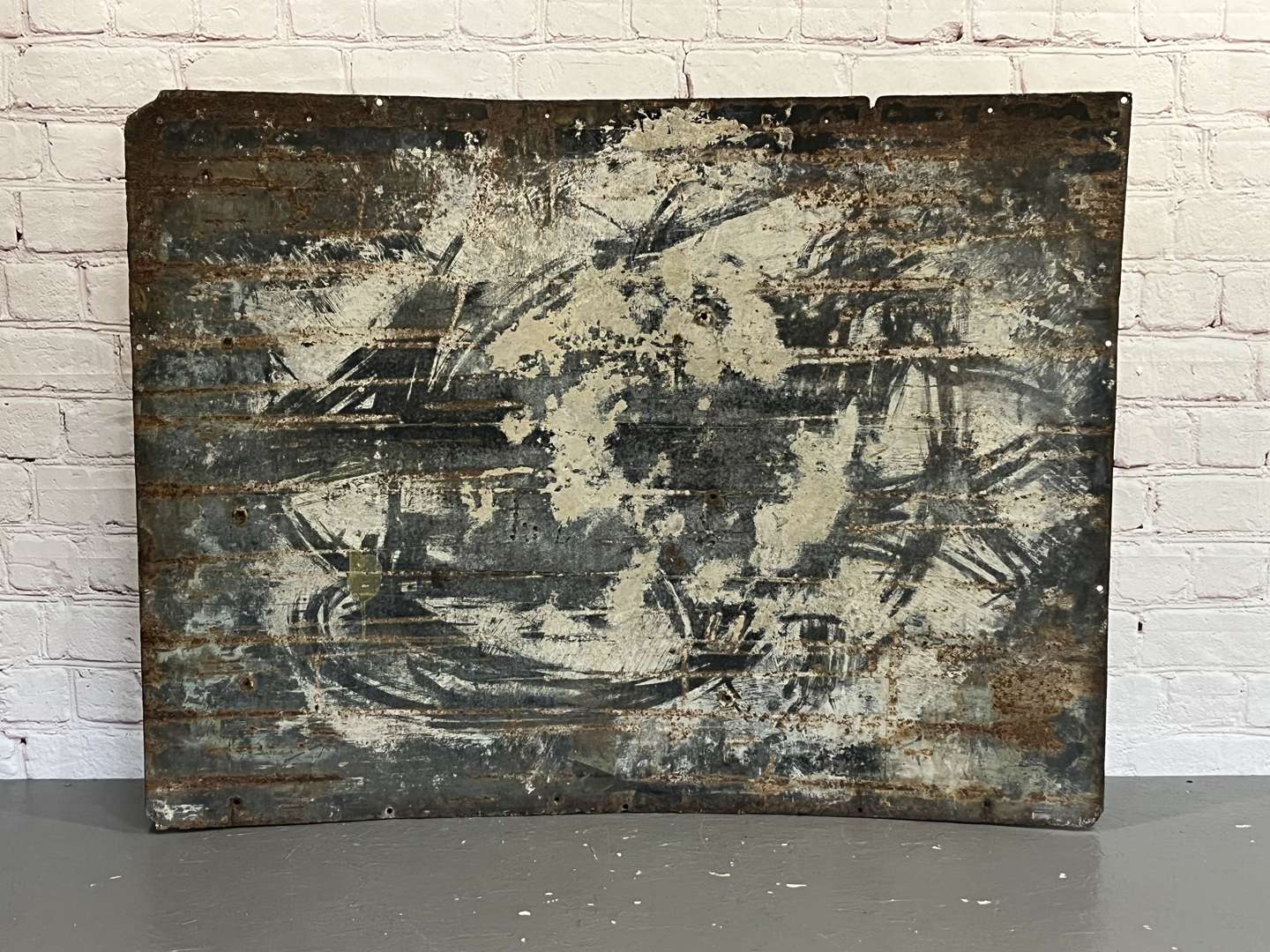 <p>National Benzole Mixtures “Miles Ahead” Enamel Sign</p>