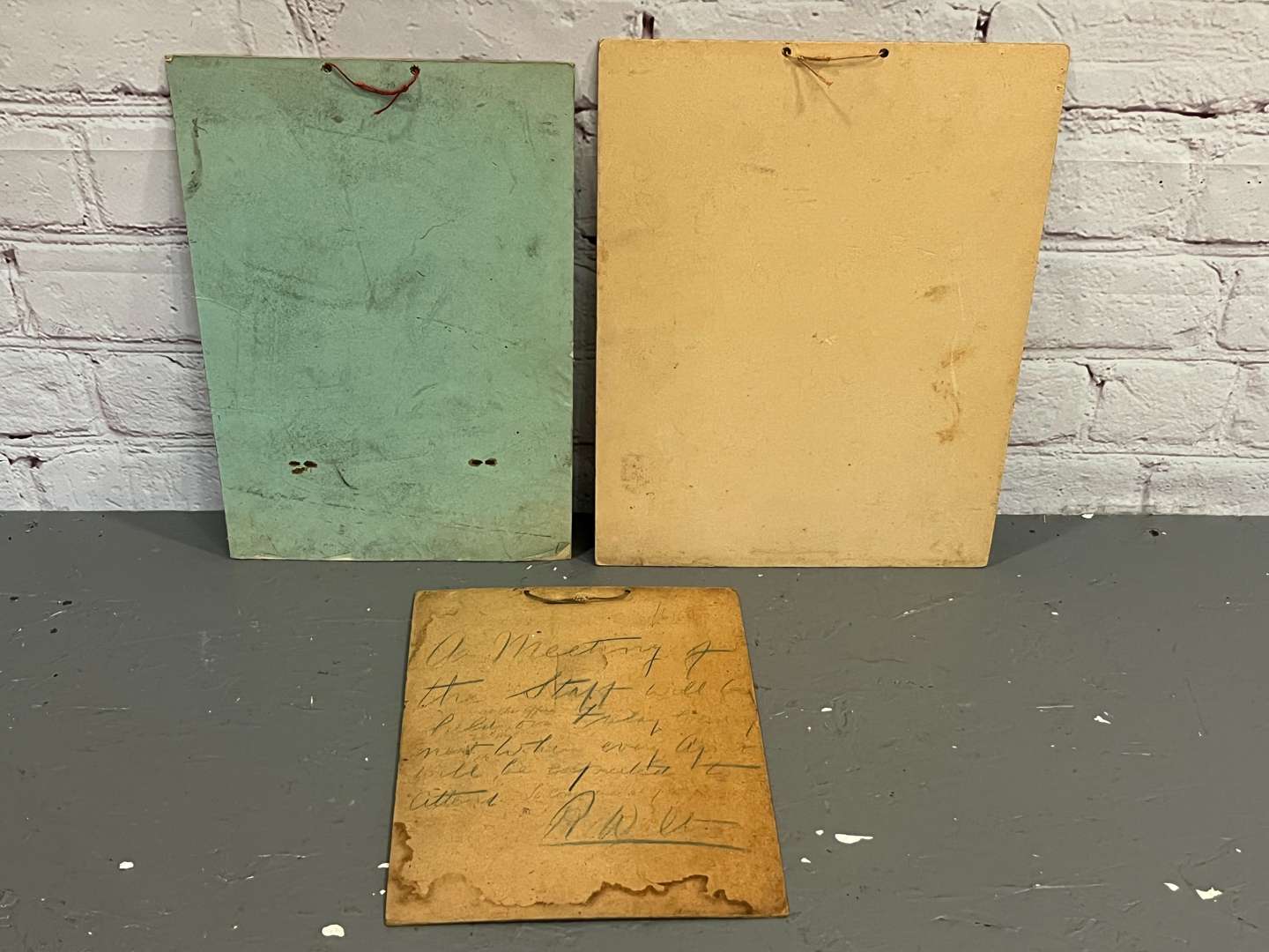 <p>Three Early 20th Century Insurance Advertising On Card</p>