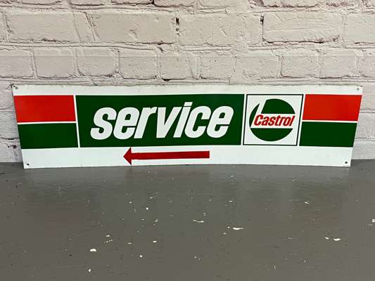 Castrol Service Aluminium Sign | Sat 31st January Automobilia | Anglia ...