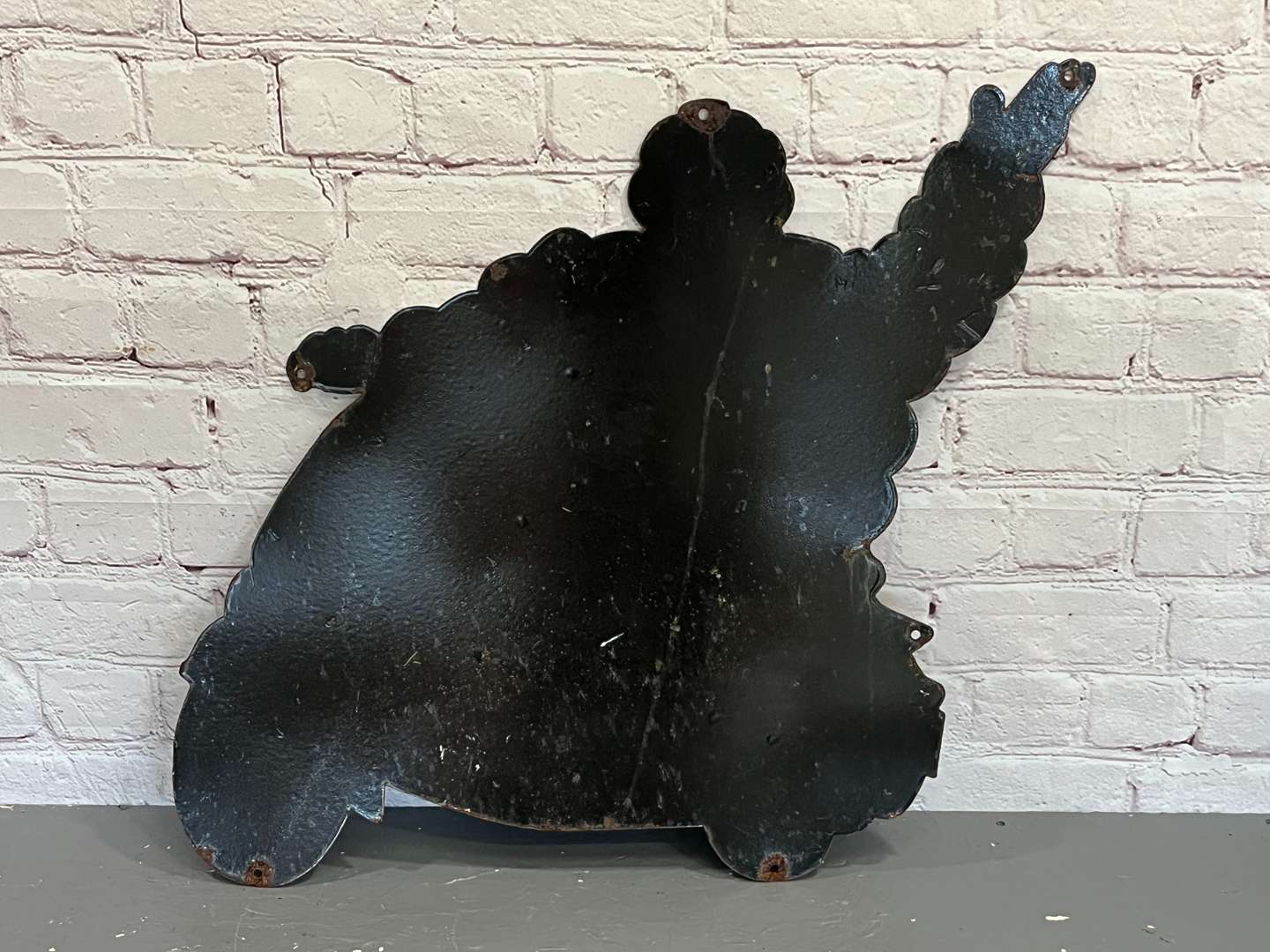 <p>Michelin Man on a Scooter Enamel Sign&nbsp;</p>