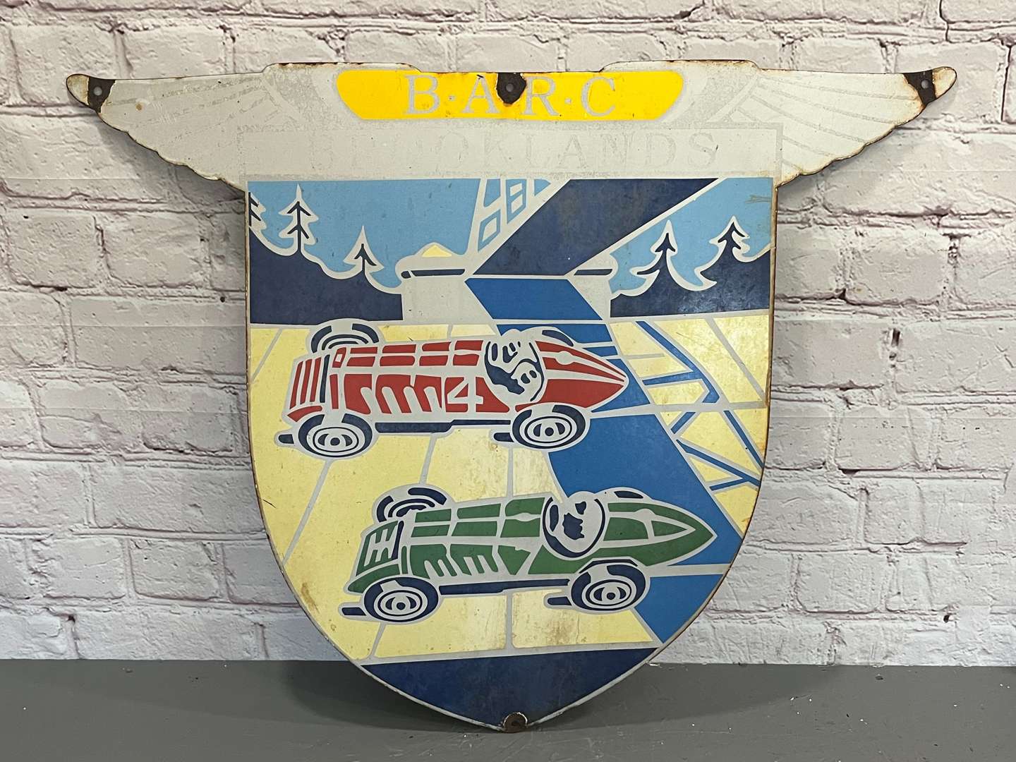 <p>BARC Brooklands Enamel Emblem Sign&nbsp;</p>