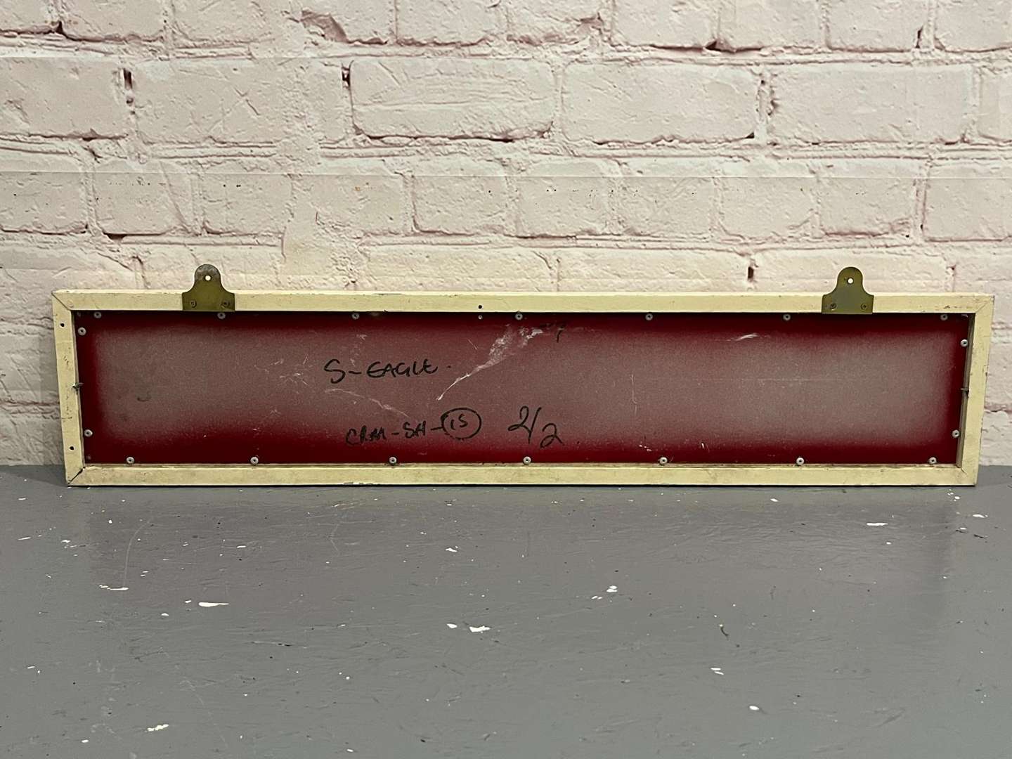 <p>Metal Framed “Welcome” Sign</p>