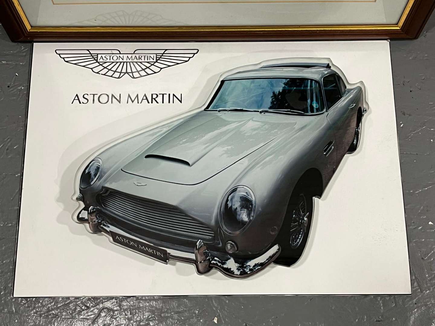 <p>Aston Martin DB5 Framed Print and 3D Perspex Print (2)</p>