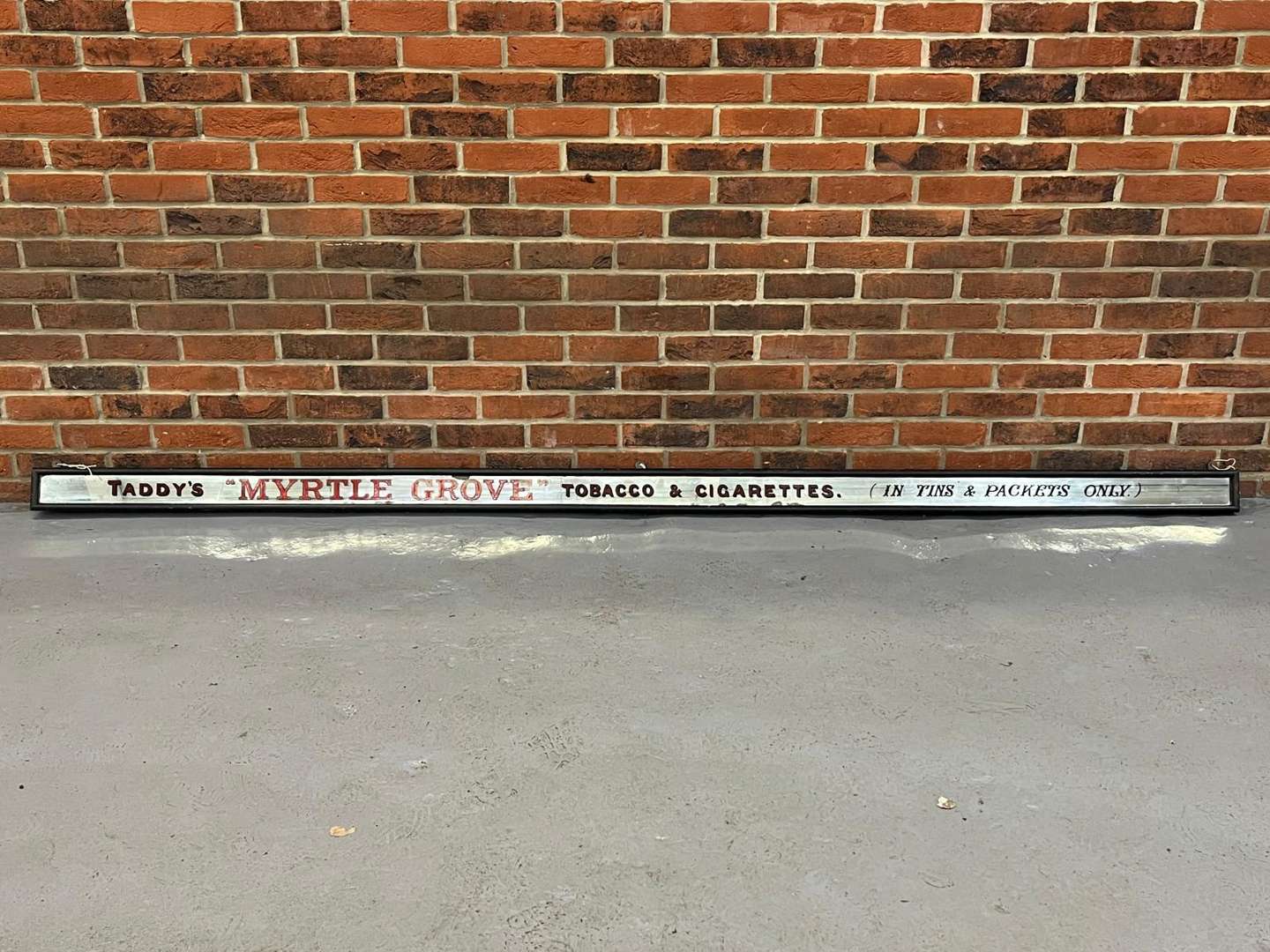 <p>Taddys 1920's&nbsp;“Myrtle Grove” Tobacco and Cigarettes Mirror</p>