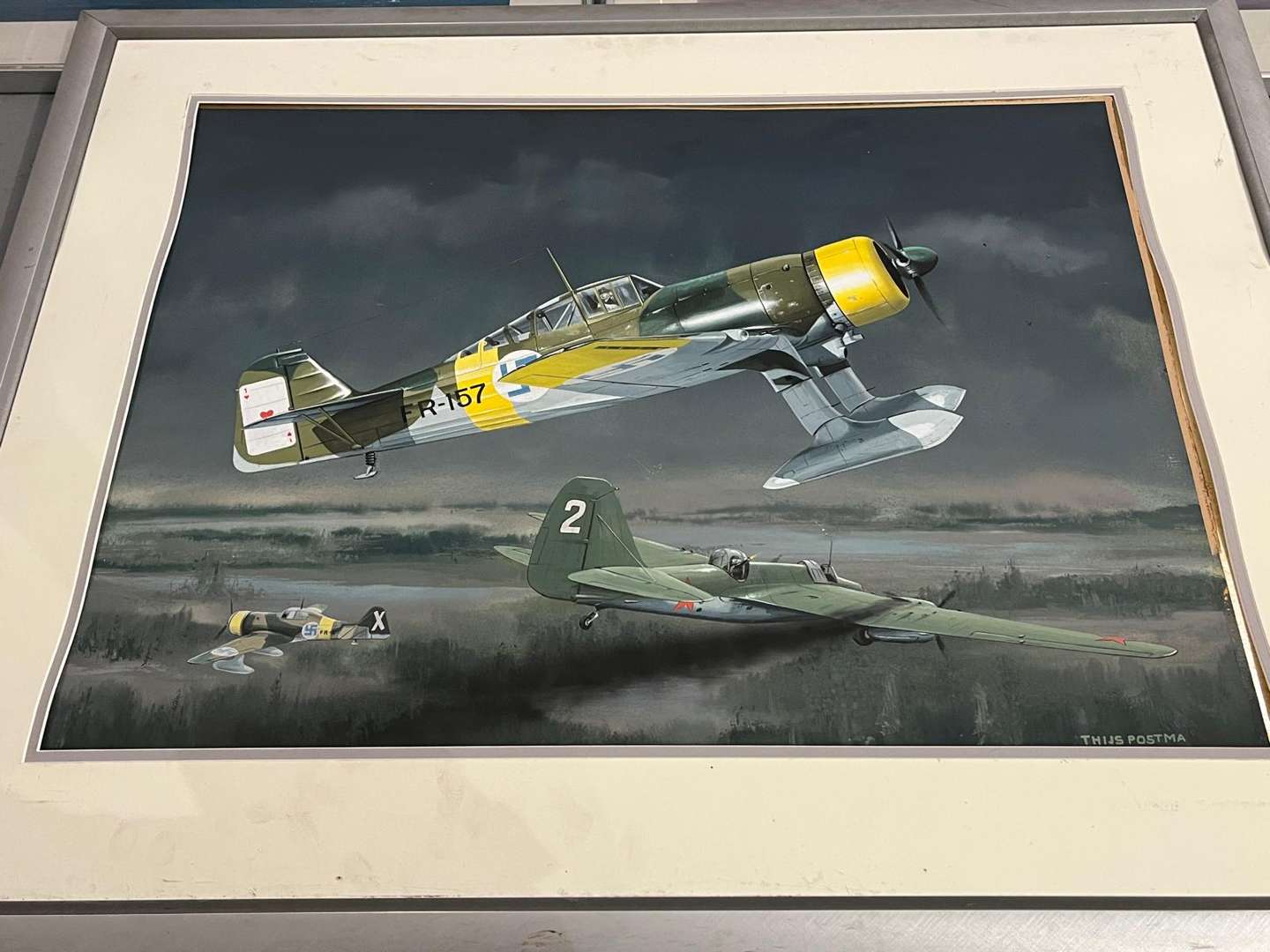 <p>Five Framed Thijs Postma Aviation Pictures</p>
