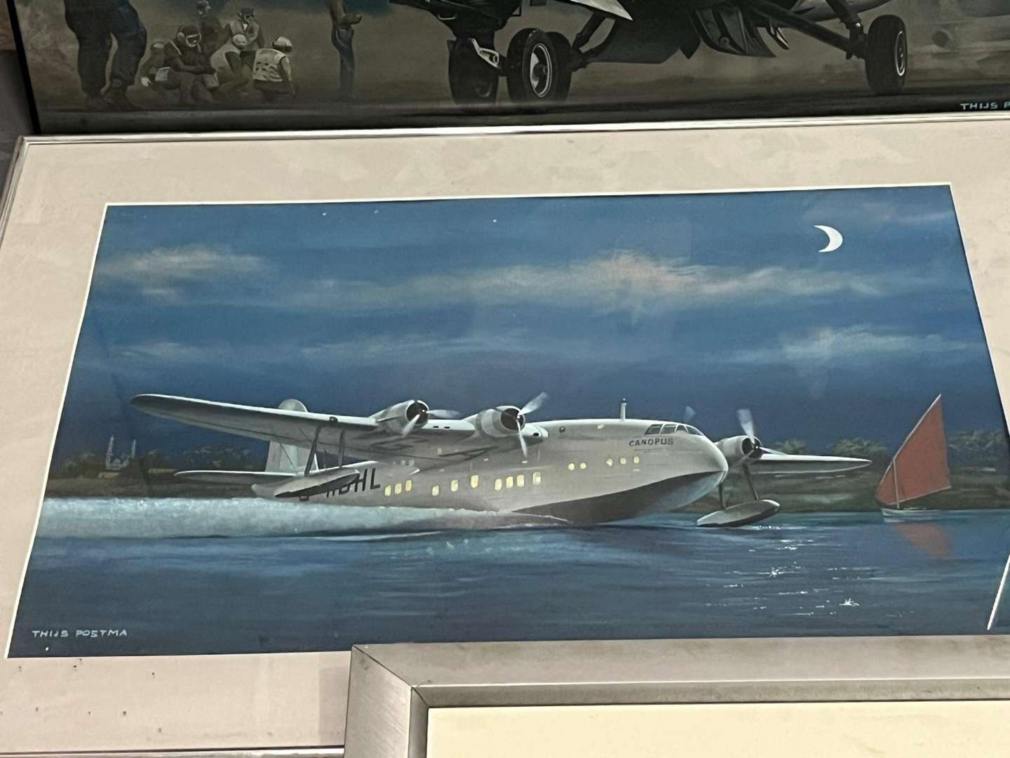 <p>Five Framed Thijs Postma Aviation Pictures</p>