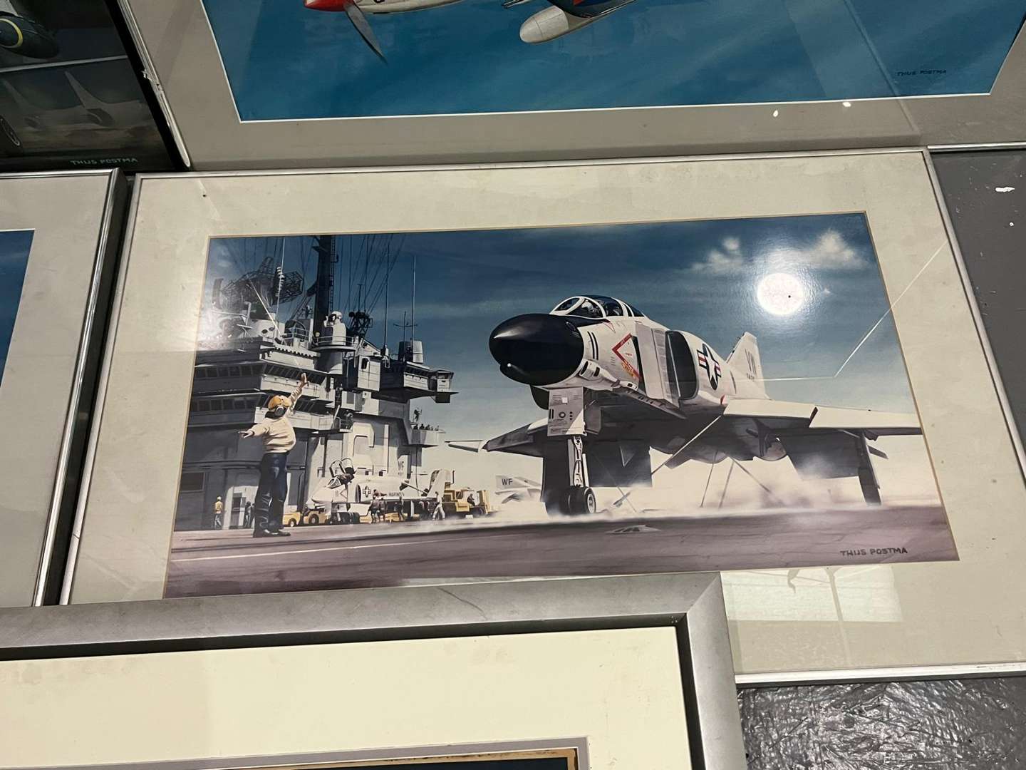 <p>Five Framed Thijs Postma Aviation Pictures</p>