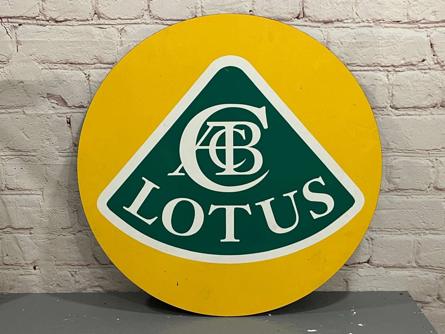 <p>Lotus Emblem Printed Sign on Board</p>