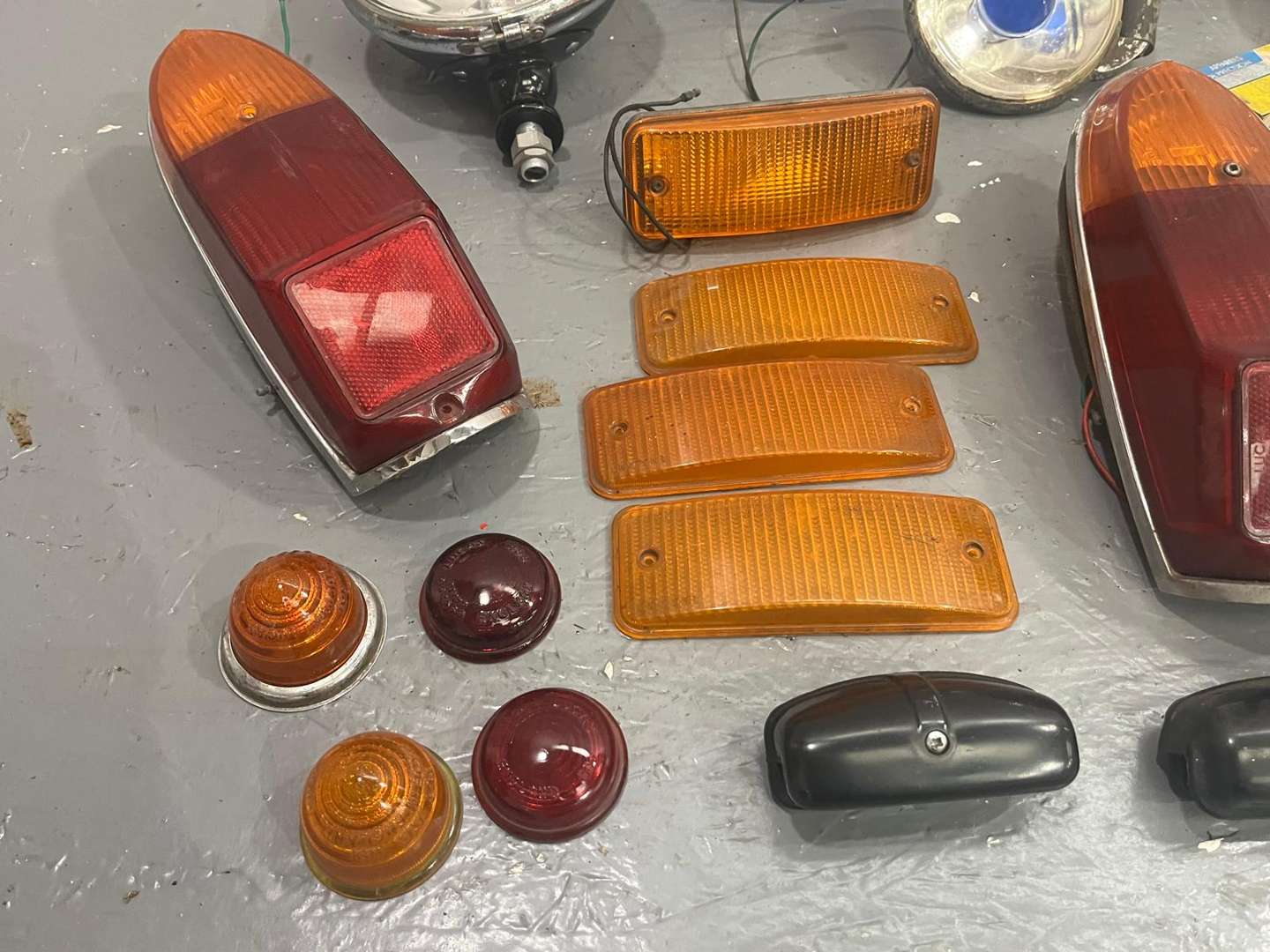 <p>Two Boxes of Mainly MGB Lights Etc</p>