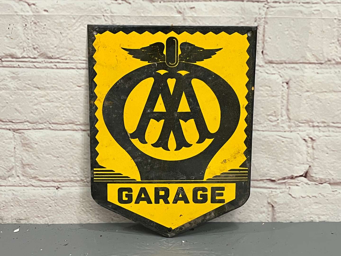 <p>AA Garage Small Enamel Sign</p>