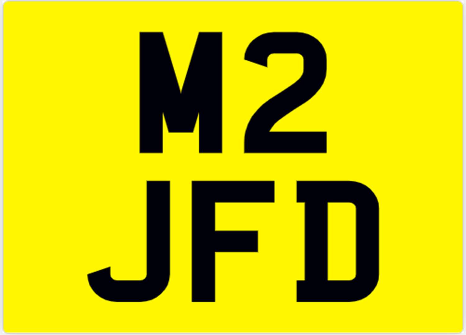 <p>&nbsp; M2 JFD Registration Number</p>